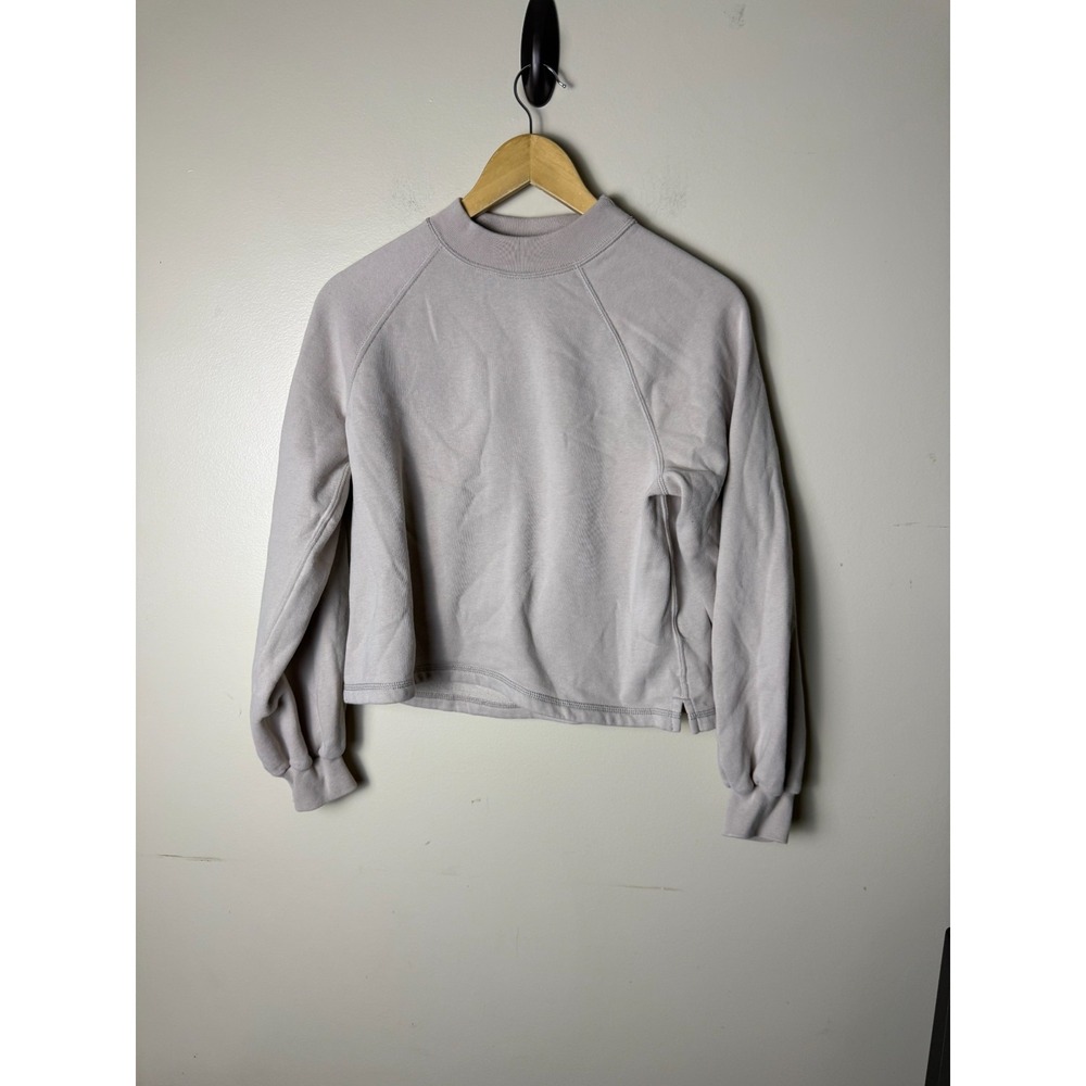 Abercrombie & Fitch Cropped Sweater Womens S Mauve Crewneck Breathableβ Casual